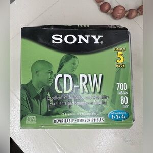 Brand New-SONY CD-RW80 4-Pack